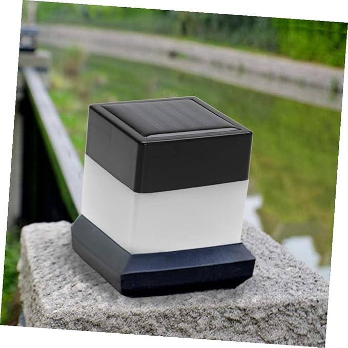 DOITOOL 1pc Solar Fence Light Landscape Lamp for Gardens Patios and Corridors Automatic Light Outdoor Decoration and Lighting