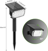 LANSOW Solar Spot Lights Outdoor Color Changing, [7 Modes/8 Pack] Christmas Landscape Spotlights, Solar Lights | Lumora