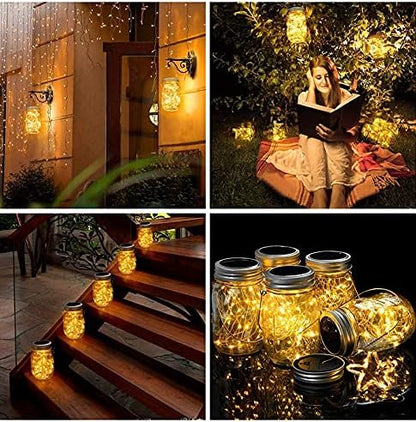 2PCS Garden Solar Lights Multi-Color Changing LED Flower Stake Light Decorative Landscape Lawn Yard Outdoor Lights Length is About 70*140/ 3*6inch Warm White And Colored Lights Sold as Two as Shown