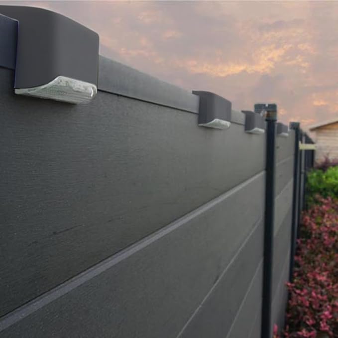 Solar Lights Outdoor 6 Pack Stair Lights Led Waterproof for Yard Fence Patio Pathway
