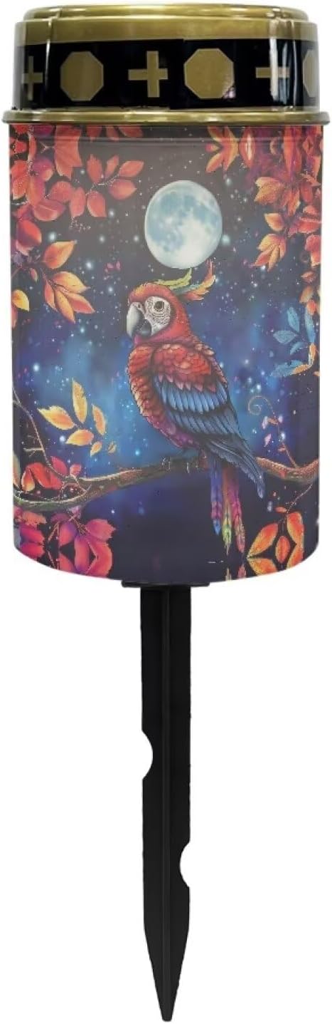 Bird Pattern Decorations Solar Lights,Stake Lights, Outdoor Waterproof Memorial Day Decorations Patriotic Lights for Garden Yard Pathway Grave