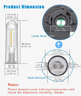 Solar Lantern Replacement Bulbs, Upgraded Solar Outdoor LED Light Bulbs 3V Bright Light Bulbs Waterproof for Yard | Lumora