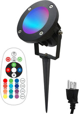 TOVEENEN 25W Color LED Outdoor Landscape Spotlight - Waterproof RGB Spot Lights for Yard Tree House Halloween | Lumora