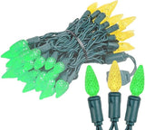 Novelty Lights 24FT 70 LED C6 Christmas String Lights, Outdoor Tree Commercial Grade LED Lights, Permanent | Lumora