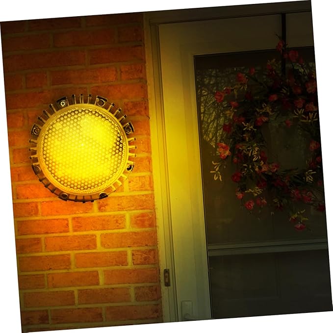 4pcs Warm Light Solar-Powered LED Outdoor Ground Lamps for Garden Lawn Landscape Lighting, Black Disc Design | Lumora