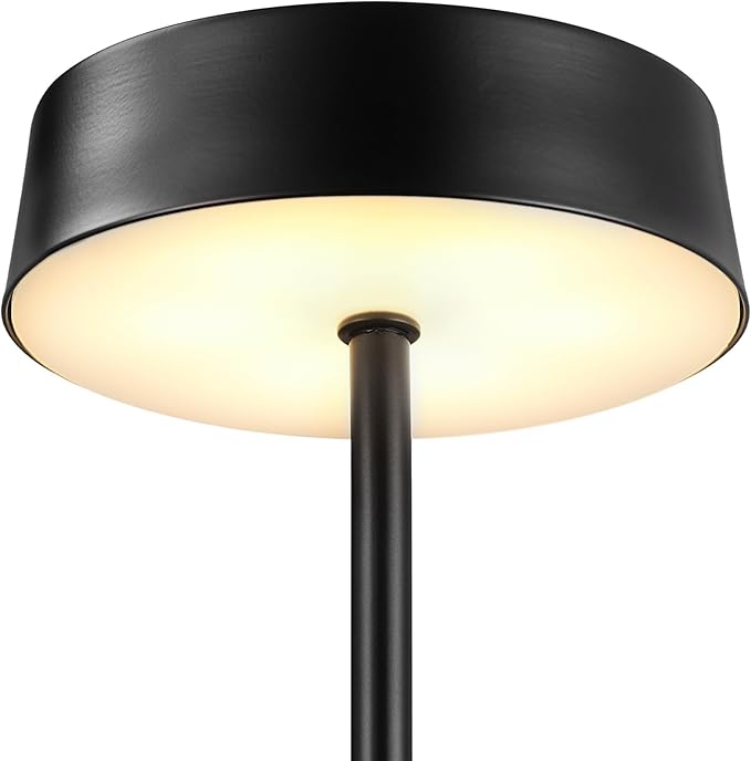 Globe Electric 60000018 12" 1.5W LED Integrated Outdoor Table Lamp, Matte Black, Rechargeable Battery, Micro USB Cable Included, On/Off Touch Switch, Home Improvement, Patio Décor, Outdoor Table Décor