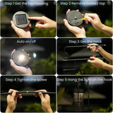 Hanging Solar Lantern Lights, Shepherd Hook Lights with 4 Shepherd Hooks, Waterproof Outdoor for Garden Decor | Lumora