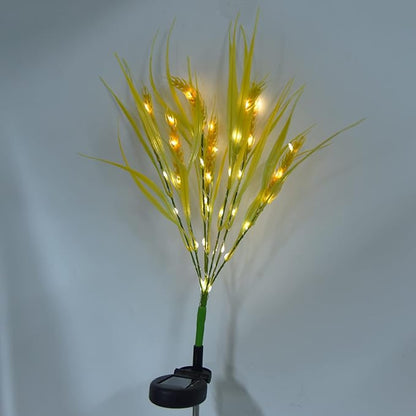 2 Pack Wheat Ear Solar Garden Stake Lights LED Outdoor Decorative for Patio Lawn Yard Pathway (Warm White)