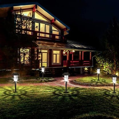 Solar Lawn Lights, 8 Pack Outdoor Solar Pathway Lights, White Bright Solar Garden Lights Waterproof Landscape Path Lights for Walkway Yard Driveway Lawn Pathway