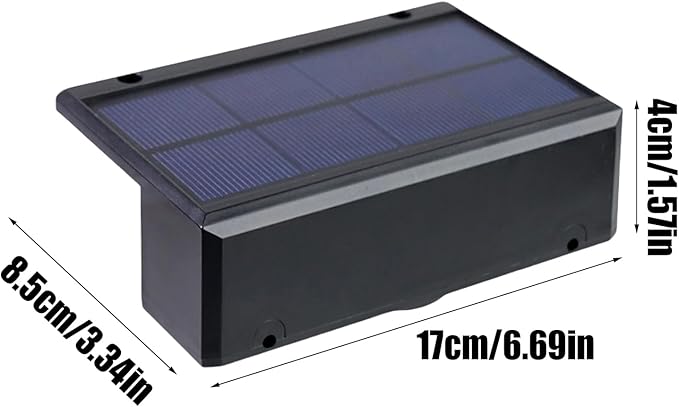 Solar Fence Lights | Automatic Decorative Waterproof Lamp | Stairs Solar Lights - for Outdoor Garden Yard Patio | Lumora
