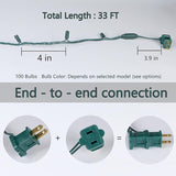 100 LED 5MM Multicolor Christmas Lights, 33FT Indoor/Outdoor String Light, Mini Lights for Garden, Patio, Christmas | Lumora