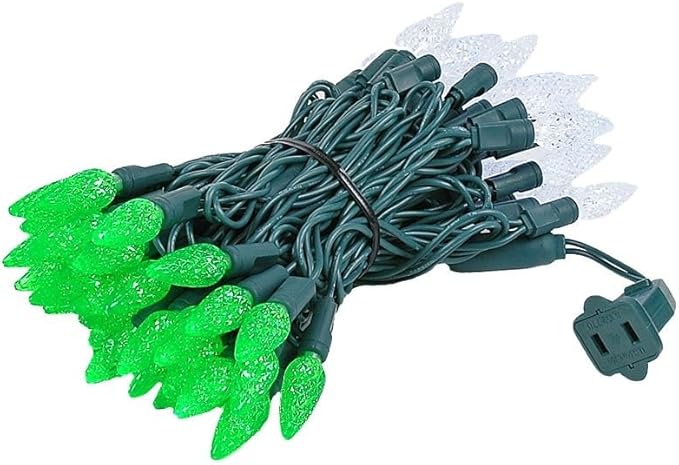 Novelty Lights 24FT 70 LED C6 LED Christmas String Lights, Outdoor Christmas Tree Commercial Grade LED String | Lumora