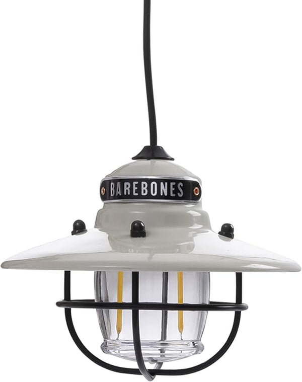 Barebones Edison Pendant Light – Vintage White, Vintage Rustic USB LED Hanging Light for Outdoor and Indoor Use – | Lumora