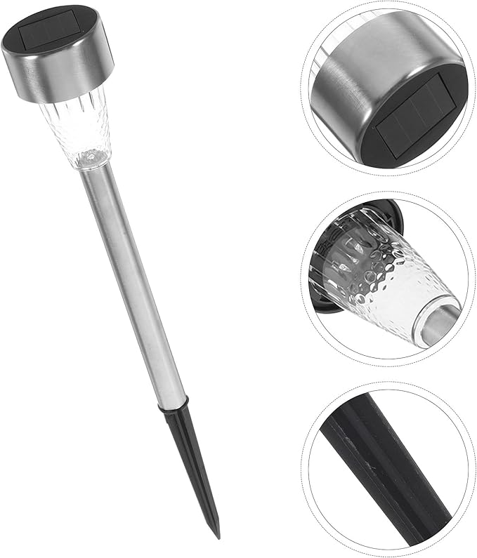 Solar Stake Light Outdoor Garden Path Light Warm White 937 Lumens Solar Courtyard Lamp Lawn Landscape Lighting for Yard Patio