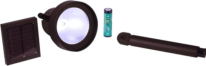 Crosslight Outdoor Solar Warm White LED Weatherproof Spot Light for Gardens, Walkways, Patios and Yards - 15 Lumens | Lumora