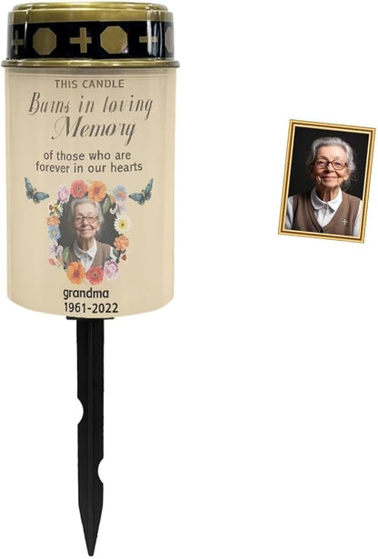 Customize Solar Lights Outdoor Waterproof Solar Lights for Grave Decorations for Cemetery Mom Suitable for Garden Paths