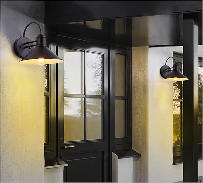 wall sconces Outdoor Wall Light Vintage Outside Lights, Patio Rainproof Wall Lights, E26 Wall Sconce Fixture IP54 | Lumora