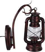 Vintage Wall Lantern Light Lamp Iron Glass High Brightness E27 15x27cm 3W Bulb Indoor Outdoor Corridor Living Room | Lumora