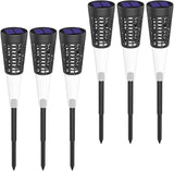 POPETPOP 6pcs Solar Garden Stake Lights Decorative Outdoor Lighting for Pathway and Warm Solar Lamp for Lawn Patio | Lumora