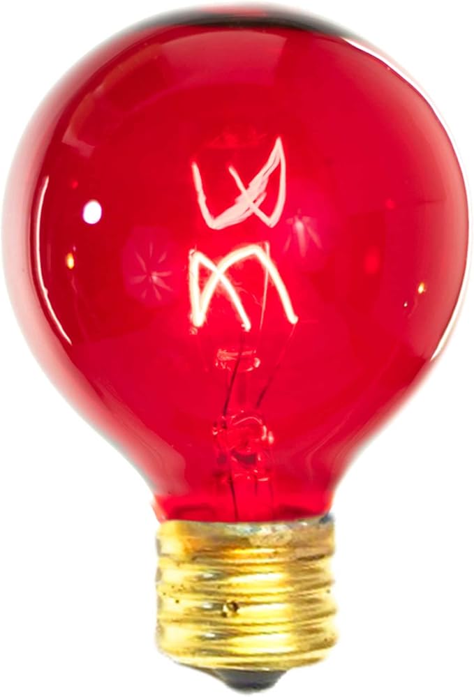 EST. LEE DISPLAY L D 1902 Indoor ＆ Outdoor G50 Globe Light Bulbs, Transparent Colored Glass, Incandescent, Steady | Lumora