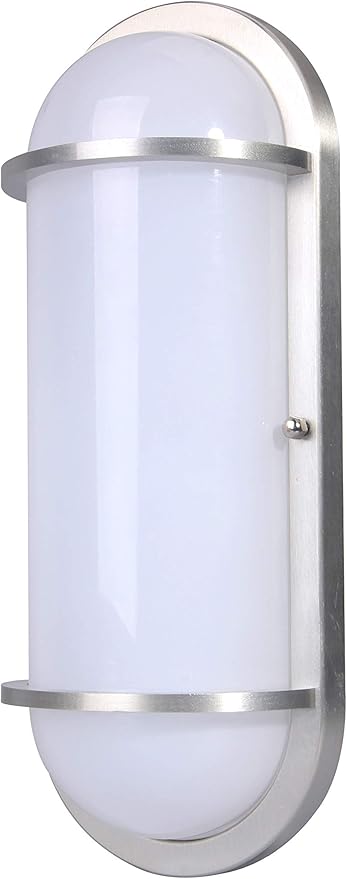 LIT-PaTH LED Bulkhead Light, Exterior Wall Light Fixture, 3000K Warm White, Aluminum, Outside Wall Sconce Lighting | Lumora