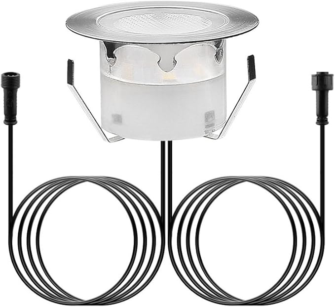 1 Pack Led Deck Lights Outdoor Waterproof Low Voltage Stainless Steel 1W Outdoor Yard Garden Decoration Lamps | Lumora