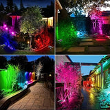 T-SUNUS 8 Pack Solar Color Landscape Spotlights, IP65 Waterproof Solar Powered Spot Light Wall Lights, 2-in-1 | Lumora