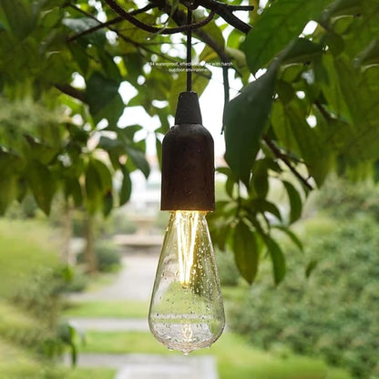 LED Pull Cord Light Bulb Portable Hanging Lantern Battery Operated for Indoor Outdoor Camping Room Decoration Party Wedding BBQ's Garden Decorative