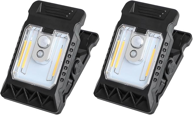 Solar Clip on Motion Sensor Light, High Brightness Led Outdoor Lamp with Efficient Solar Charging for Camping Tent, Pathway, Patio, Garden