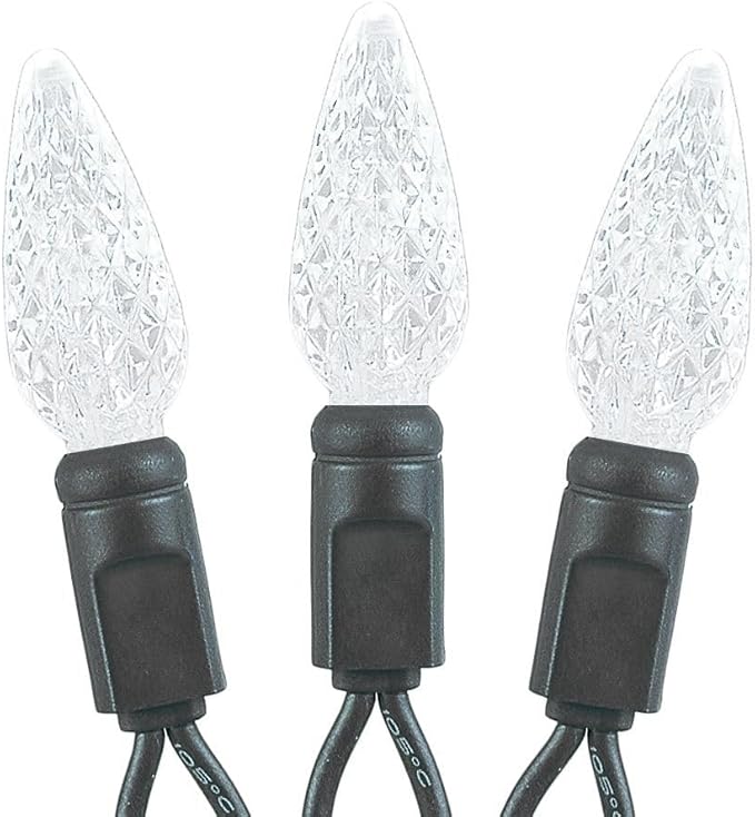 Novelty Lights 24FT 70 LED C6 Permanent Christmas Lights, Commercial Grade LED - Outdoor Security Flood Light | Lumora