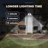 LUTEC P6221W-PIR24 2000 Lumen 18 Watt 26 LED Motion Activated Integrated Dual-Head Flood Light Outdoor, IP54 | Lumora