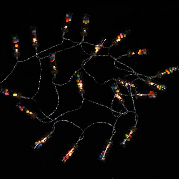 1pc Creative Wish Bottle String Light Led Colorful Decorative Lamp for Indoor and Outdoor Scene Decor Battery | Lumora