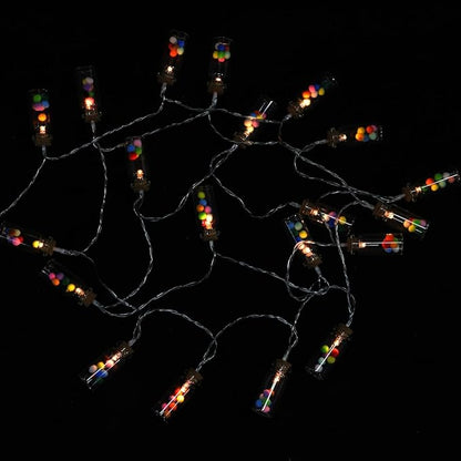 1pc Creative Wish Bottle String Light Led Colorful Decorative Lamp for Indoor and Outdoor Scene Decor Battery Operated Easy to Install Unique Egg Design