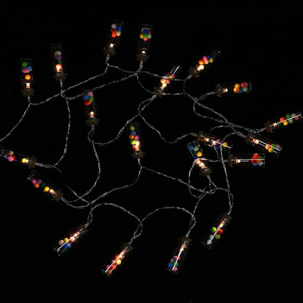 1pc Creative Wish Bottle String Light Led Colorful Decorative Lamp for Indoor and Outdoor Scene Decor Battery | Lumora