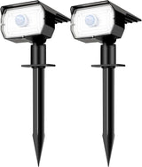 nipify Solar Spot Lights Outdoor Motion Sensor with 3 Modes, Solar Spotlights Outdoor Waterproof 2-in-1 Auto On/Off | Lumora