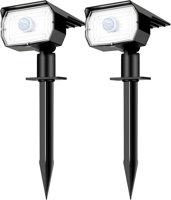 nipify Solar Spot Lights Outdoor Motion Sensor with 3 Modes, Solar Spotlights Outdoor Waterproof 2-in-1 Auto On/Off | Lumora