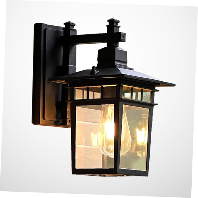 VILLCASE Vintage LED Wall Lamp Black Garden Light for Outdoor Patio Balcony Corridor Decorative Rust Design for | Lumora