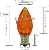 EST. LEE DISPLAY L D 1902 LED Christmas Outdoor Light Bulbs C7 C9 Twinkle Blinking Candelabra Style Replacement Box | Lumora