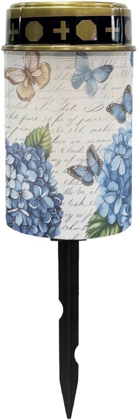 Blue Butterfly Garden Lights Solar Powered Waterproof Decorative Solar Lights for Cemetery - Outdoor Path Light | Lumora