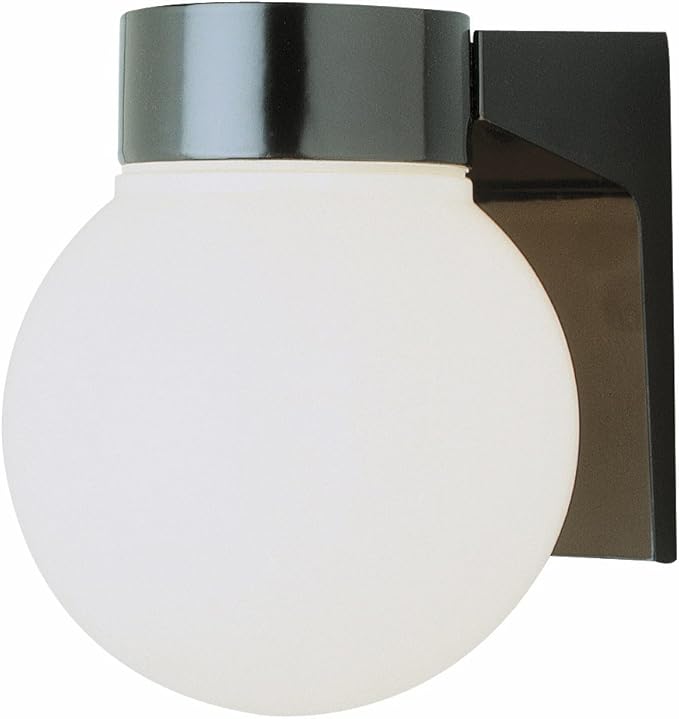 Trans Globe Lighting 4800 BK Outdoor Pershing 7" Wall Lantern, Black