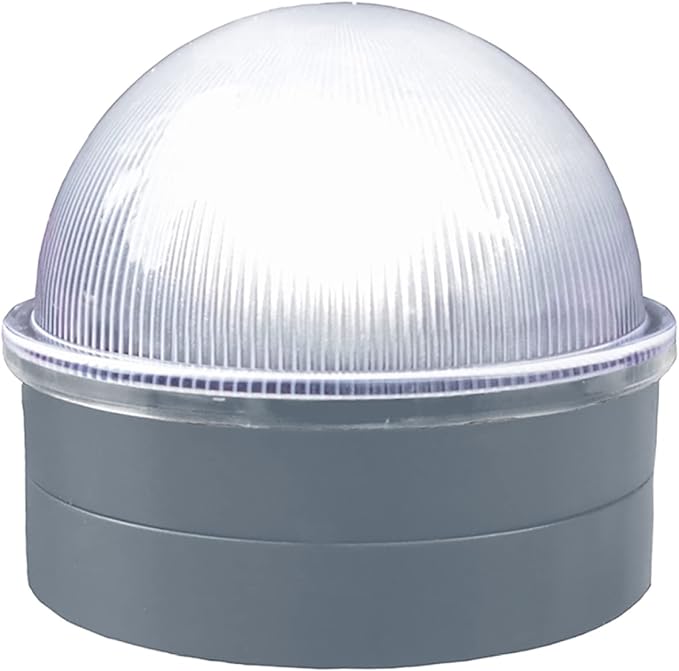 Classy Caps CH2233S Summit Chain Link Solar Post Cap, Silver – High Output LED, Fits 1-7/8", 2", 2-2/8",2.5 | Lumora