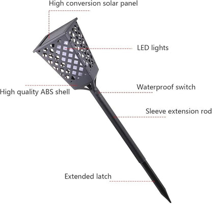 2pcs Ground Plug Light Solar Lights Garden Solar Landscape s Auto On Off Security Torch ing Dusk to Dawn Path s lamp Decorative s Outdoor