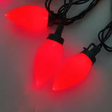 Vintage Christmas Lights Outdoor 25Ft C9 Valentines Day Light 25 LED Shatterproof Red String Light, Extendable Red | Lumora