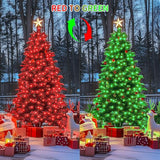 JMEXSUSS 66ft 200 LED Color Changing Christmas Lights, Red & Green