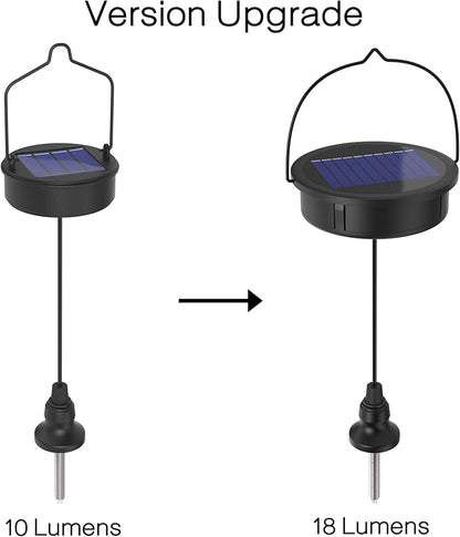 twinkya Black Moroccan Hanging Solar Lights Electronic Accessories (Black, Top)