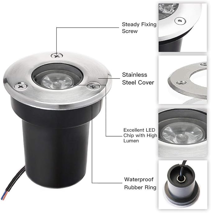 SUNRIVER Low Voltage Landscape Lights,1W Outdoor In-Ground Lights 12V-24V LED Landscape Lighting for Paver, Deck | Lumora