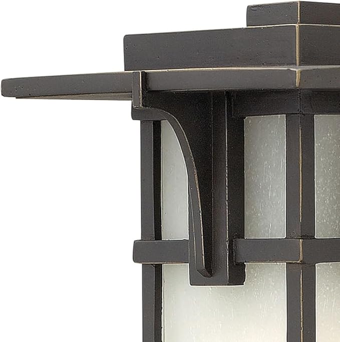 Hinkley 2230OZ Manhattan One Light Wall Mount Lantern - Craftsman/Mission - Bronze/Darkfinish - Porch Lights Outdoor Wall