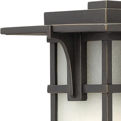 Hinkley 2230OZ Manhattan One Light Wall Mount Lantern - Craftsman/Mission - Bronze/Darkfinish - Porch Lights Outdoor Wall