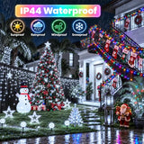 Connectable 240LED String Lights, Christmas Lights Cool White to Multicolor