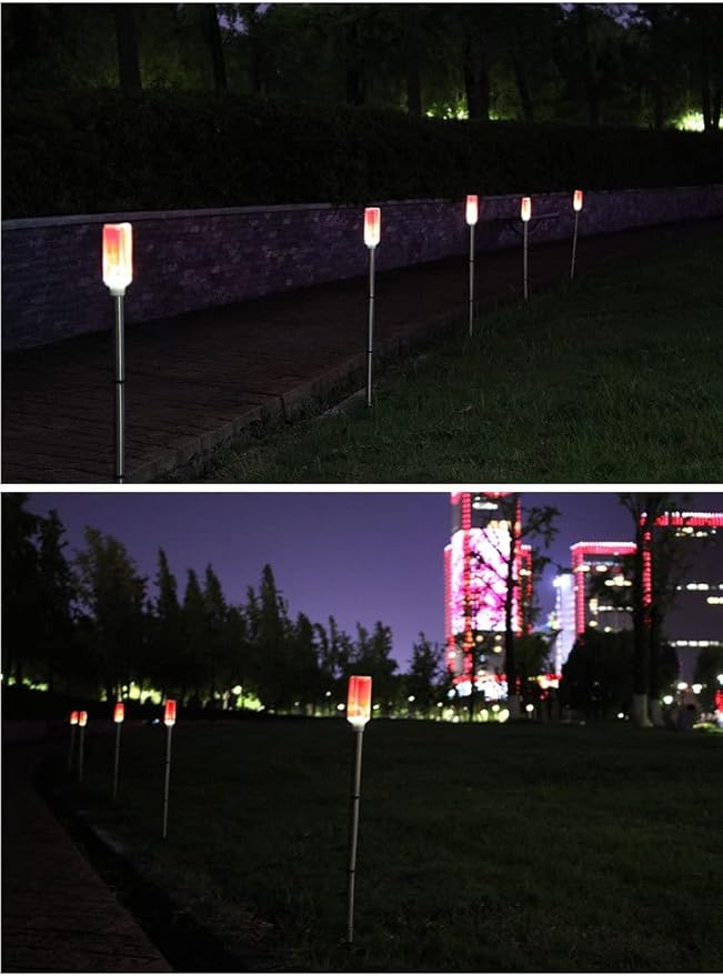 Ulalaza 2Pcs Solar Garden Lights Outdoor Color Changing Decorative Ball Solar Lights for Patio/Lawn/Yard/Path/Christmas